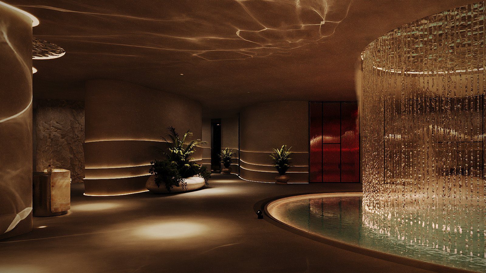 The grotto pool at AYLA